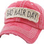 Bad Hair Day Washed Vintage Ball Cap (Purple)