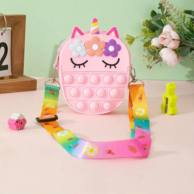 Bubble Fidget Unicorn Purse