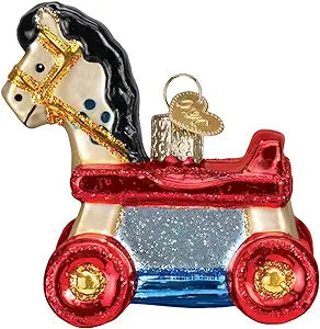Old World Christmas Rolling Horse Toy