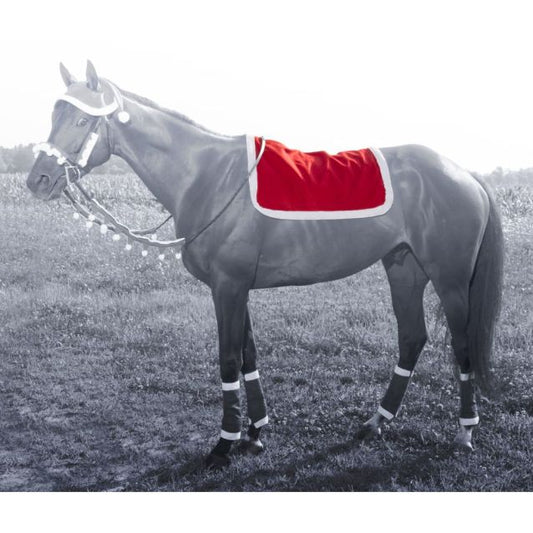 TOUGH1 ENGLISH SANTA SADDLE PAD COVER