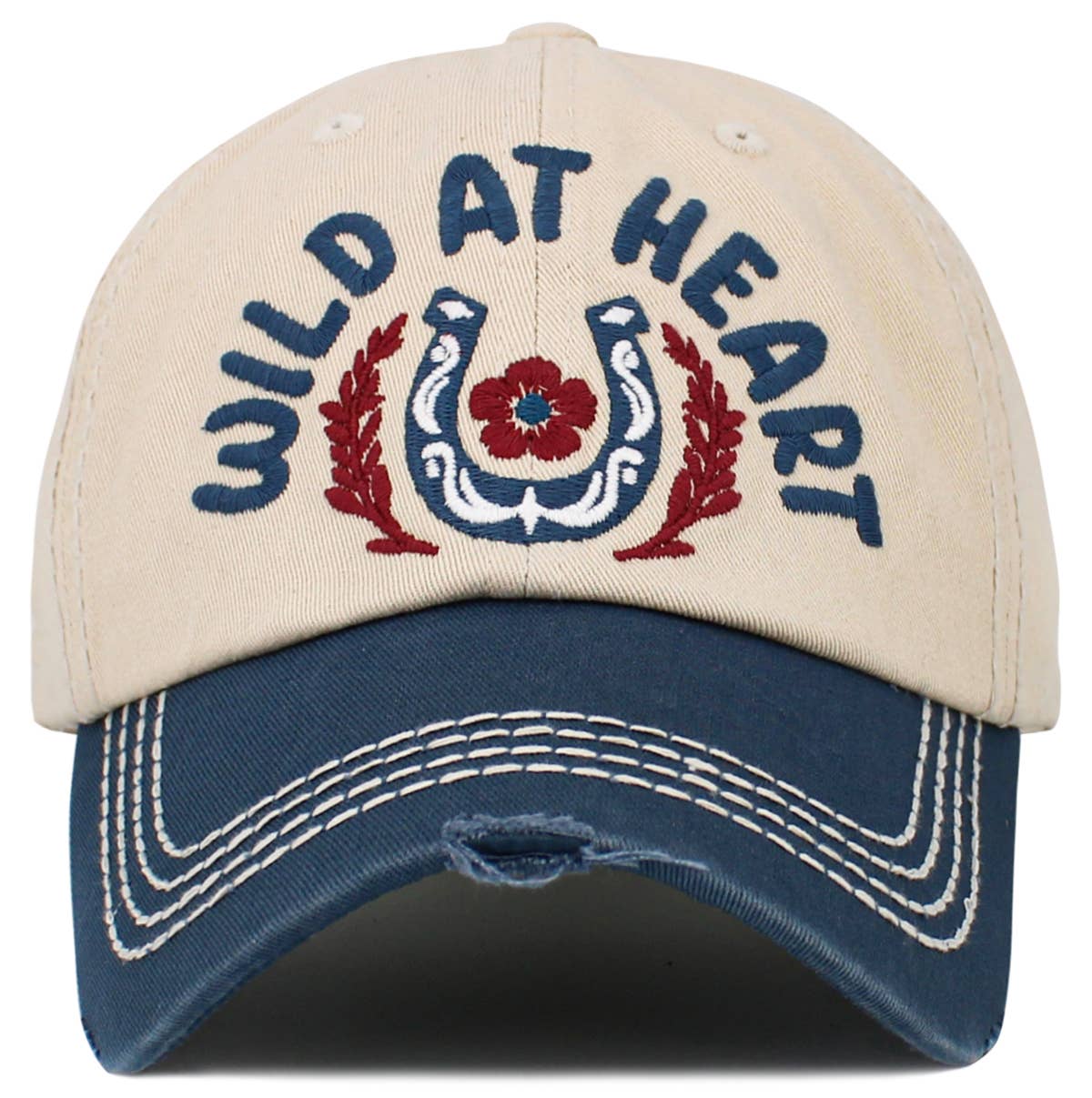 Wild at Heart Vintage Ballcap: Pink
