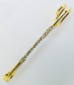 RHINESTONE STRIP ON LARGE STOCK PIN