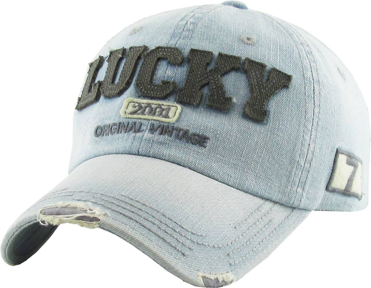 Lucky Vintage Ballcap | KBETHOS: Light Denim