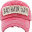 Bad Hair Day Washed Vintage Ball Cap (Purple)