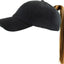 Classic Smooth Cotton Ponytail Ballcap: Black