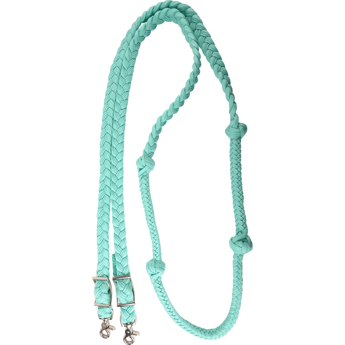 Braided Barrel Rein with Knots
