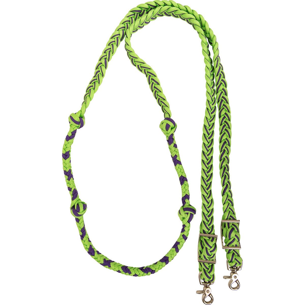 Braided Barrel Rein with Knots