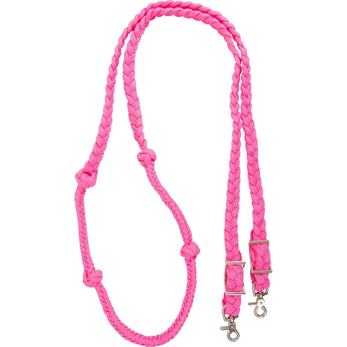 Braided Barrel Rein with Knots