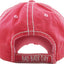 Bad Hair Day Washed Vintage Ball Cap (Purple)