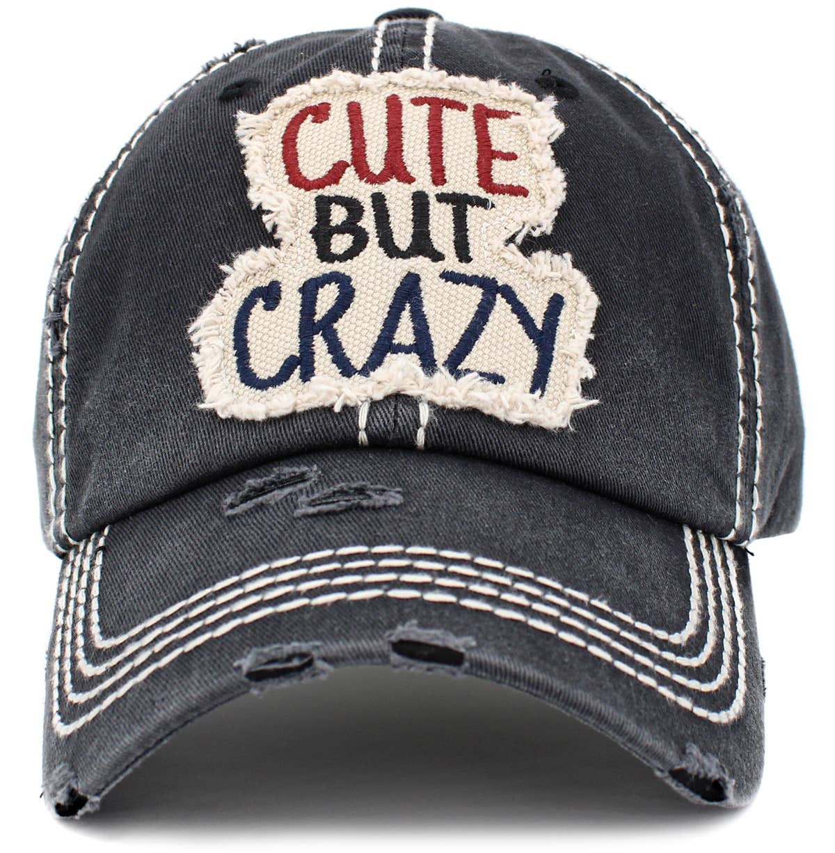Cute But Crazy Vintage Ballcap: Turquoise