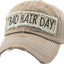 Bad Hair Day Washed Vintage Ball Cap (Purple)