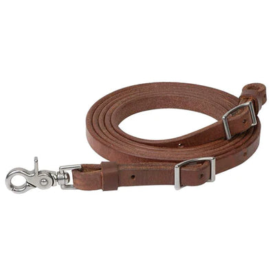 Oiled Harness Leather Roper Rein - 3/4" x 8'