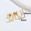 Horseshoe Shape Stud Earrings