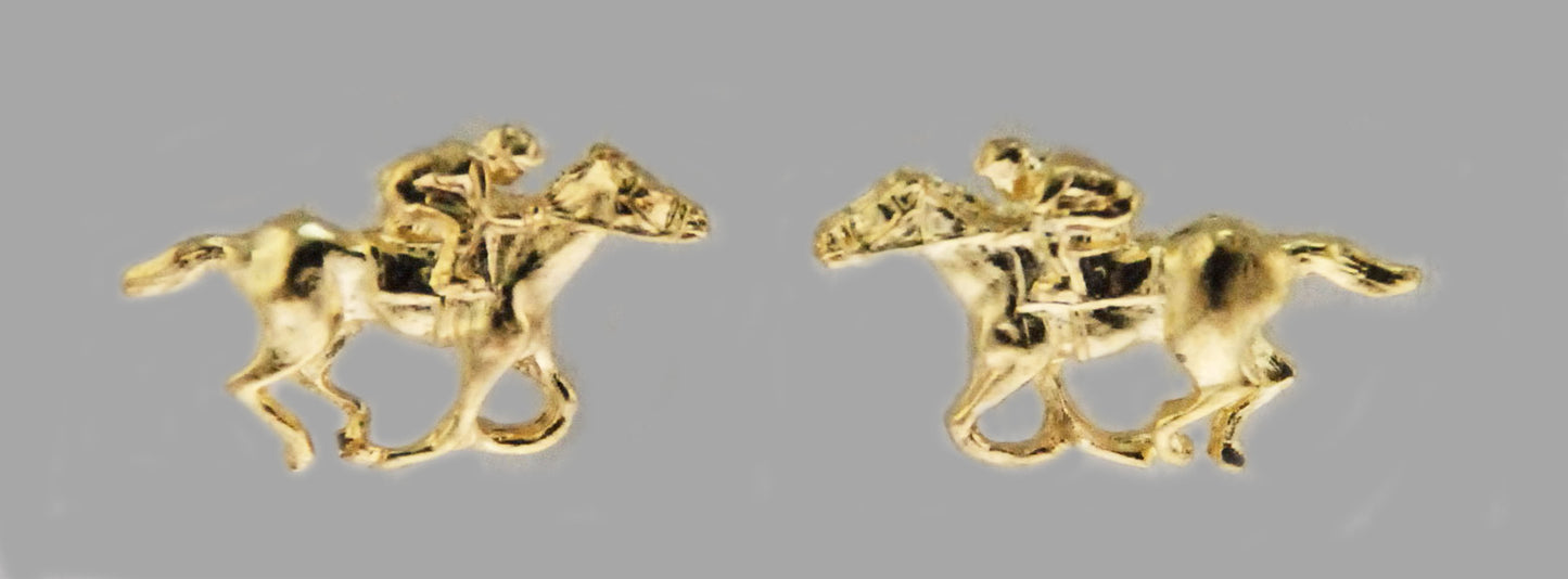 Thoroughbred Earring 14 kt Gold Finish