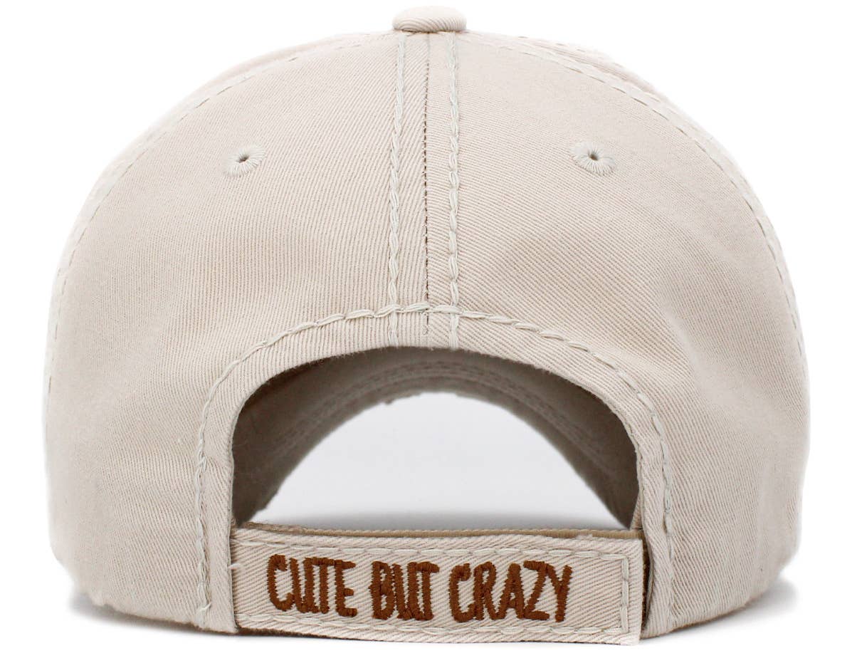 Cute But Crazy Vintage Ballcap: Turquoise
