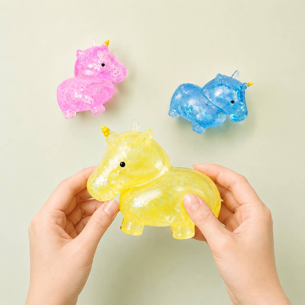 Glitter Unicorn Squeeze Squishy Stress Relief Toy