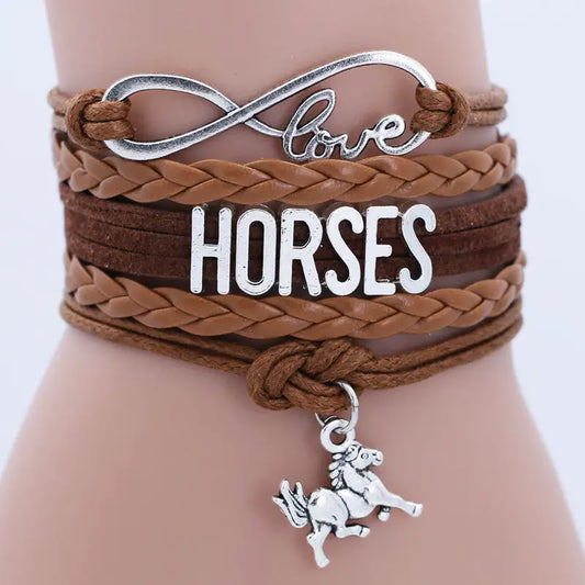 Infinity Love Horse Bracelet