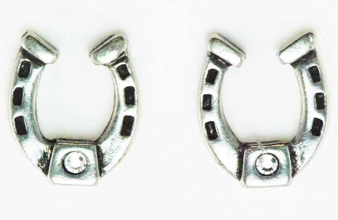 The Finishing Touch - Horseshoe Stone Earrings (2 Styles)