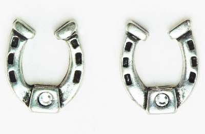 The Finishing Touch - Horseshoe Stone Earrings (2 Styles)