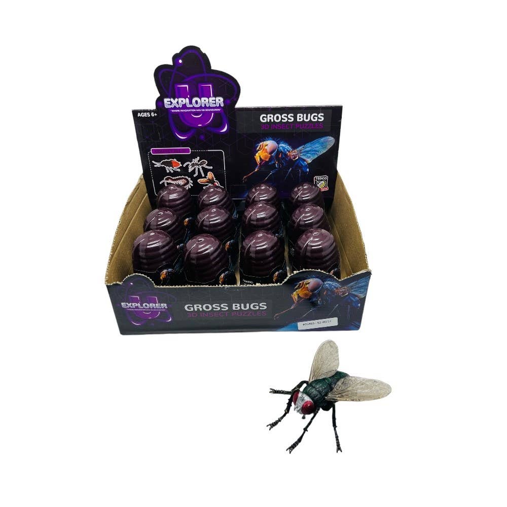 Gross Insects 3D Puzzle Set Assorted 4 Styles