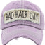 Bad Hair Day Washed Vintage Ball Cap (Purple)