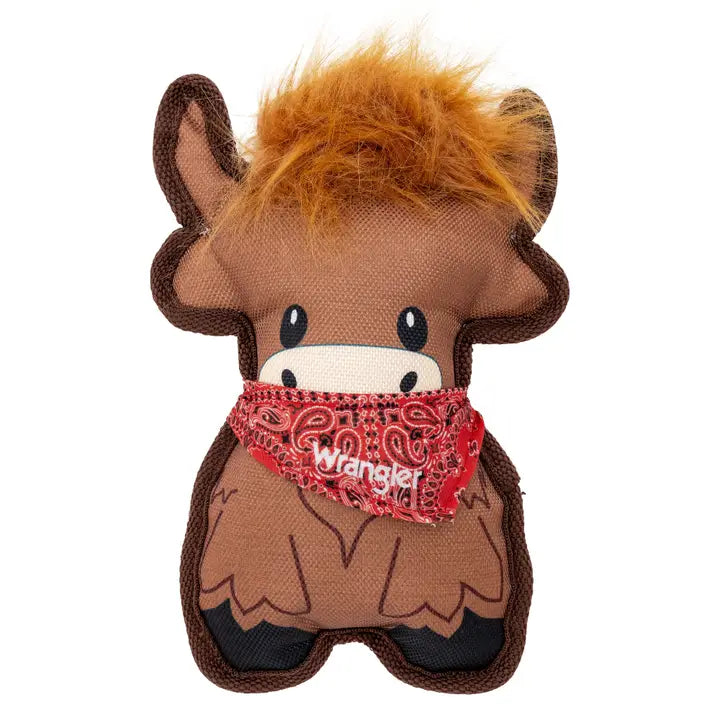 Wrangler Cow Squeak Dog Toy