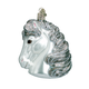 Old World Christmas Horse Head-Brown Glass Blown Ornament