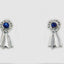 The Finishing Touch - Blue Ribbon Earrings