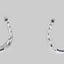 The Finishing Touch - Horseshoe with Imitation Stone Earrings
