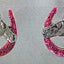 The Finishing Touch - Glitter Horseshoe Earrings