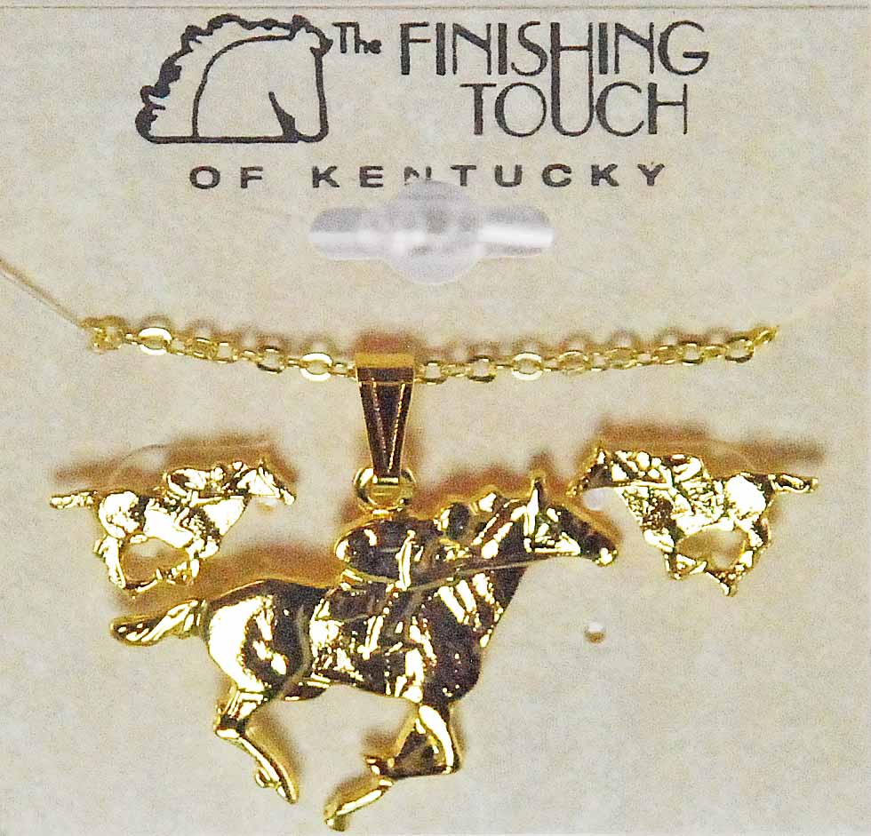 Thoroughbred Necklace & Earrings Set