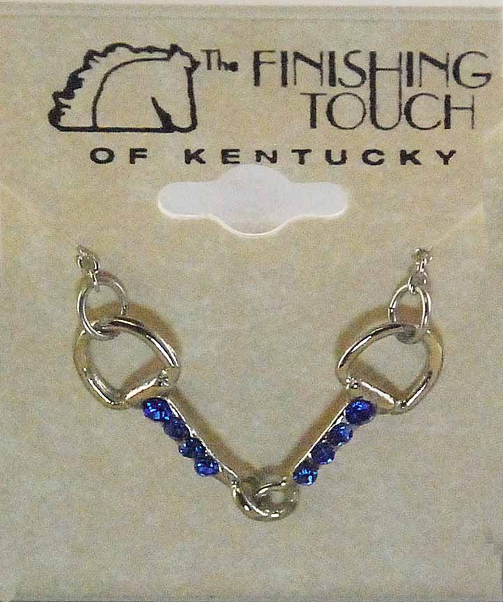 The Finishing Touch - Snaffle Bit with Sapphire Necklace