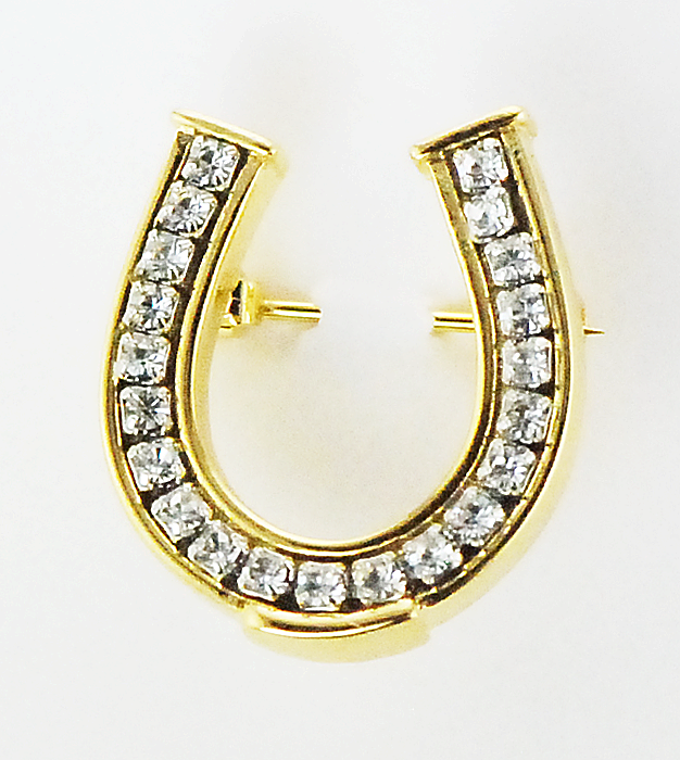 Finishing Touch - Swarovski Crystal Horsehoe Pin