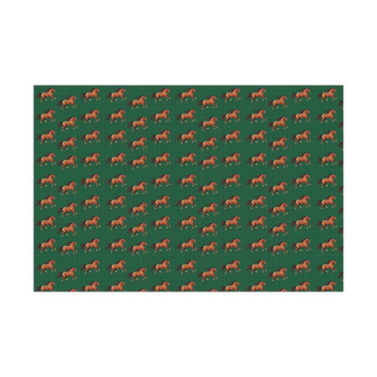 Elegant Horses Pattern Wrapping Paper