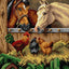 Needlepoint canvas for halfstitch without yarn after Herbert Wiliam Weekes - Farmyard Friends 2772H - Printed Tapestry Canvas
