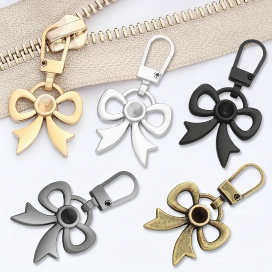 Bow Metal Zipper Pull Taba