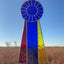 Handmade Stained Glass Ribbon (Blue and Champion Tri-Color Available)
