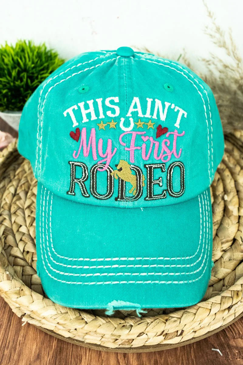 Distressed "This Ain't My First Rodeo" Hat