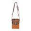 Montana West - 100% Genuine Leather Hair-On Cowhide Collection Crossbody - Orange Brown
