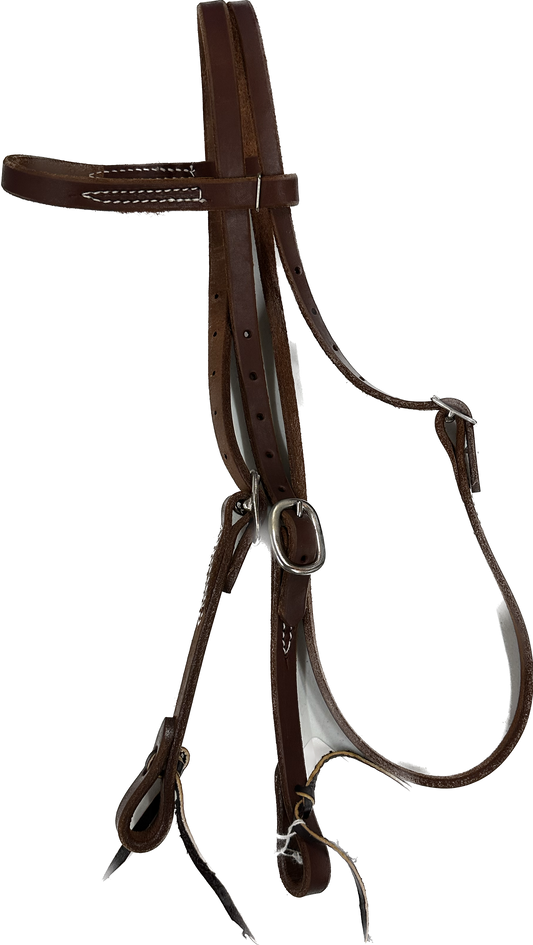 Leather Headstall with Browband