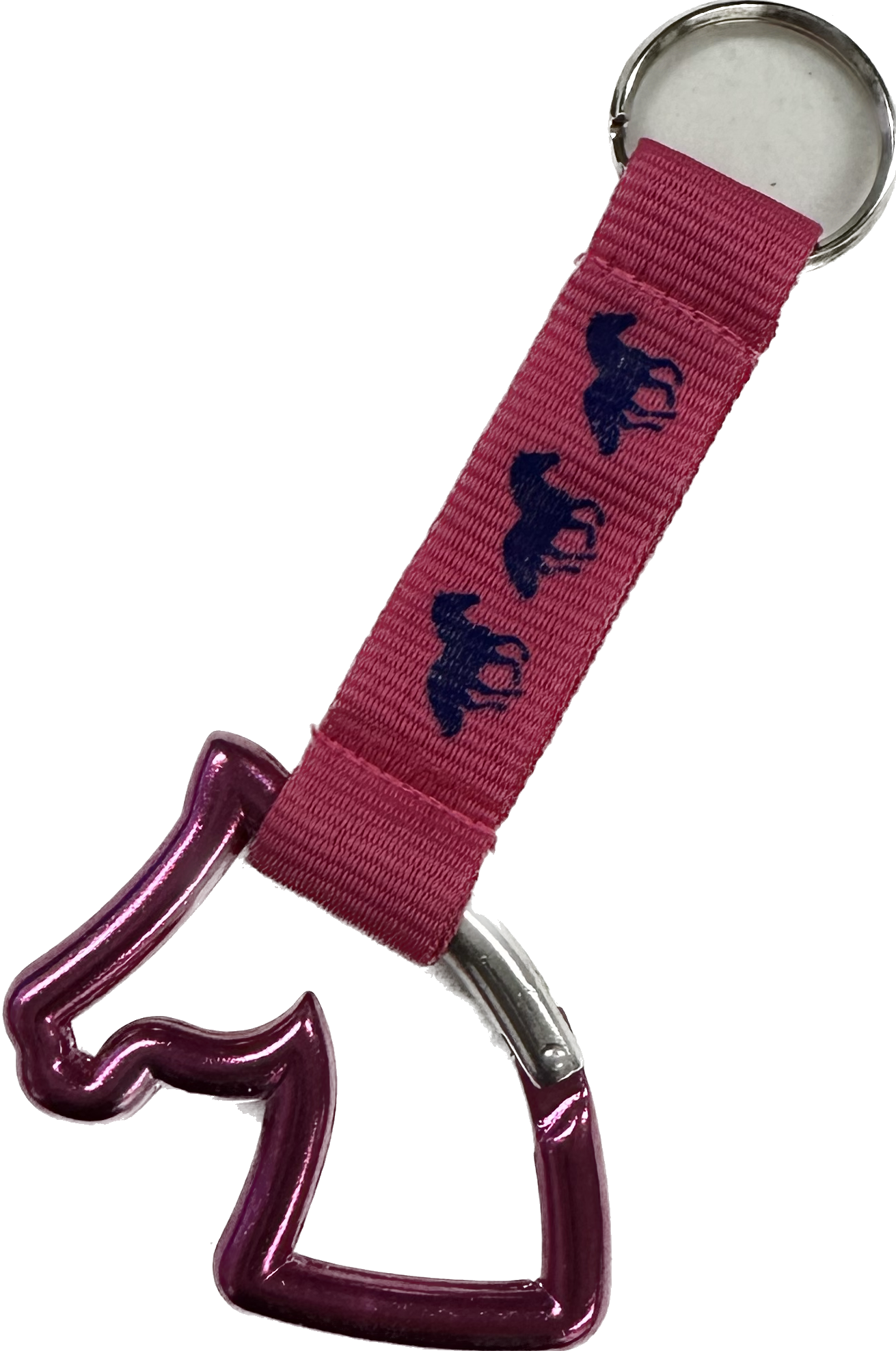 Horse Head Keychain with Webbing Strap