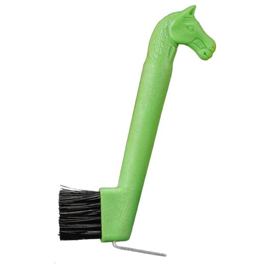 TOUGH1 HORSE HEAD HOOF PICK/BRUSH COMBINATION