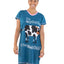 Lazy One Moooody In The Morning Women's Cow V-neck Nightshirt (C)