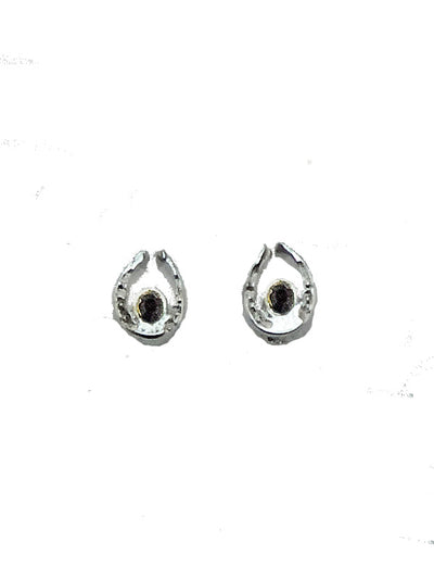 The Finishing Touch - Mini Stone Horseshoe Earring