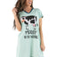 Lazy One MOOODY In The Morning Women's Cow V-neck Nightshirt