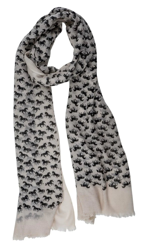 AWST Int'l "Lila" Horse Silhouettes Scarf (Multiple Patterns Available)
