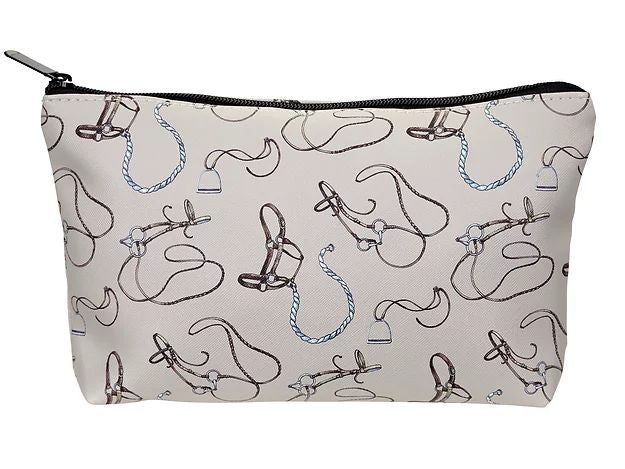AWST INT'L "LILA" BRIDLES N' THINGS MEDIUM COSMETIC POUCH