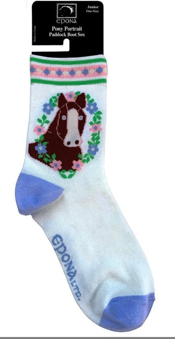 Pony Portrait Paddock Boot Socks (Multiple Colors Available)