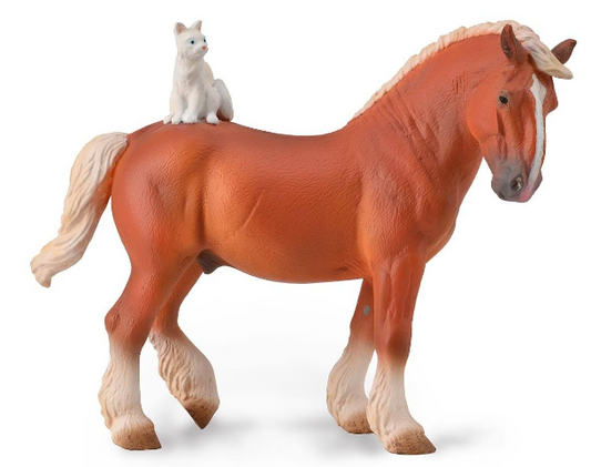 Breyer Draft Horse with Cat 88916