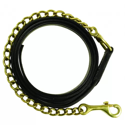 Gatsby Leather Lead With 20" Chain